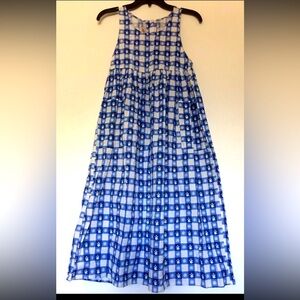 Storybook Heirlooms Girls Dress Snowman Snowflakes Christmas 100% Cotton VTG